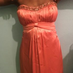 Pink Strapless Dress